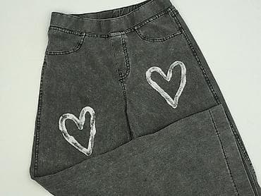 dresy decathlon: Spodnie jeansowe, H&M, 10 lat, 140, stan - Bardzo dobry — 1