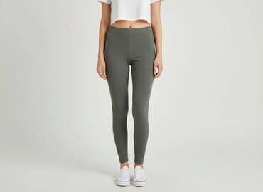 legginsy oliwkowe: Sinsay, Legginsy rozmiar XS — 6