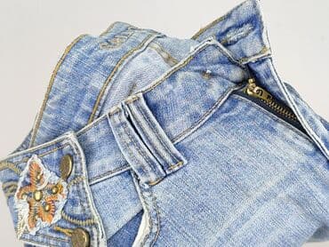 jeansy z haftami: Spodnie 3/4 damskie, rozmiar M — 6