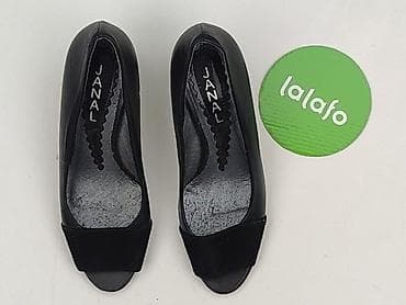 kotyl buty: Czarne szpilki peep toe JANAL – rozmiar 36 - Klasyczne czarne — 2