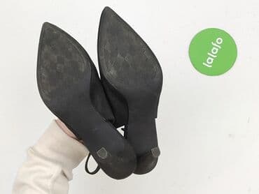 ccc srebrne sandały na obcasie: Półbuty damskie, rozmiar 40 — 5