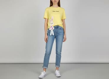 koszulki z królikiem damskie: Women`s T-shirt, size S — 1