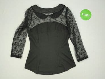 czarna bluzka koronkowa zara: Bluzka damska, rozmiar S — 3
