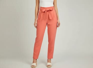 buty zimowe stradivarius: Stradivarius, Spodnie materiałowe damskie, rozmiar S — 6