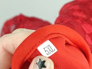 czerwona obcisła sukienki na wesele: Sukienka damska, rozmiar 5XL — 5