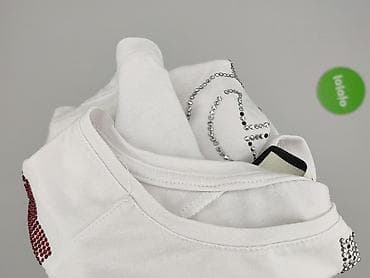 bluzki brokatowe: Used, T-shirt damski, rozmiar M — 7