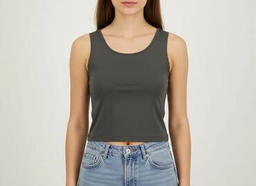 crop sukienki: T-shirt damski, rozmiar S — 5