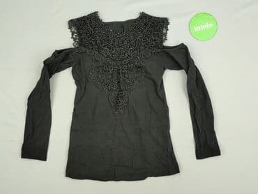 eleganckie czarne bluzki z dekoltem: Bluzka damska, rozmiar S — 2