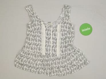 bluzka z baskinką biała: Reserved, Women`s top, size S — 3