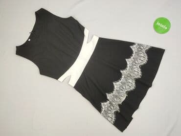 sukienka biała z czarnymi wstawkami: Sukienka damska, rozmiar S — 4