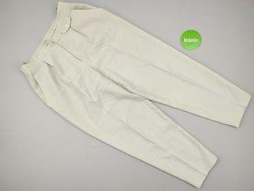 klapki kremowe: Spodnie materiałowe damskie, rozmiar XL — 2