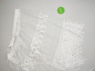 bluza robocza: Biały koronkowy woal/etola ślubna z haftem - Materiał: delikatny tiul — 3