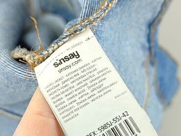 mohito kurtka jeansowa z nadrukiem: Denim, Women`s jeans jacket, size XL — 6