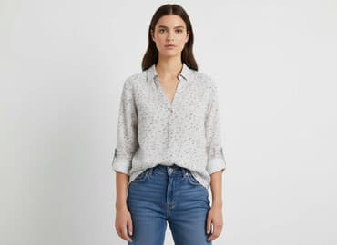 sweter w chmurki reserved: Reserved, Koszula damska, rozmiar L — 6