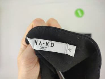 spodnie ripndip: NA-KD, Spodnie materiałowe damskie, rozmiar L — 4