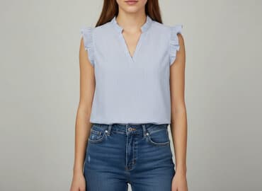 lniana koszula stradivarius: Bluzka damska, rozmiar S — 7