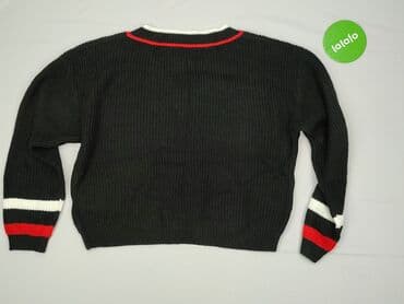 koszulka zolta w czarne paski: Sweter damski, M — 3