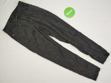 spodnie z dziurami plus size: Spodnie materiałowe damskie, S — 2