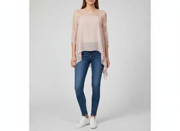 koronkowy top pod marynarkę: Bluzka damska, rozmiar L — 7