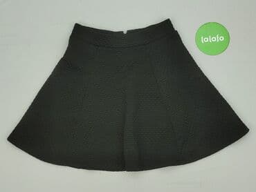 spódniczka rozkloszowane czarne: H&M Divided, Spódnica damska, XS — 3