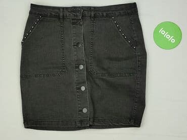 czarne spódnice midi z rozcięciem: Moodo, Spódnica damska, M — 2