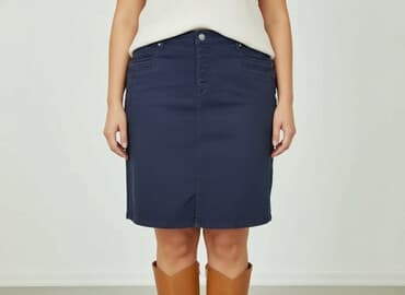 spodenko spódniczka jeans: Spódnica damska, rozmiar XL — 6