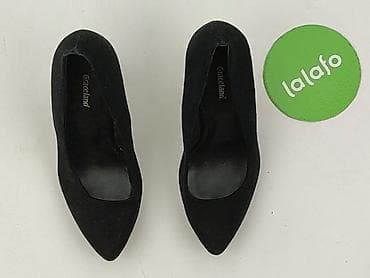 mule obuwie: Czarne czółenka na wysokim obcasie Graceland – damskie - Rozmiar: 37 — 2