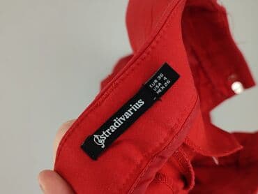 jakie rajstopy do srebrnej sukienki: Stradivarius, Material trousers for women, size S (EU 36) — 4