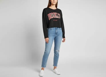 brooklyn koszulki: Shein, T-shirt damski, rozmiar L — 1