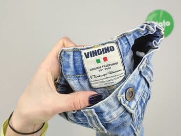 modne jeansy: Denim pants, 9-12 months, condition - Good — 4