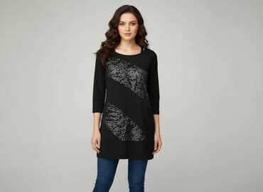 sukienki połyskująca: Tunika damska, rozmiar S — 7