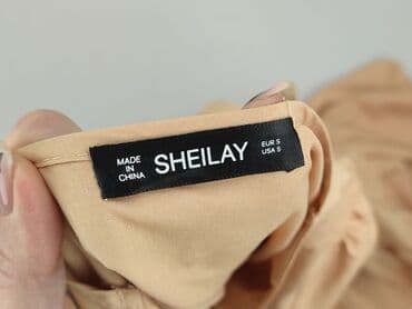 sukienki beżowe midi: Sheilay, Sukienka damska, rozmiar S — 4