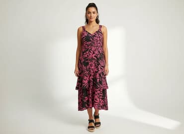 sukienki midi różowa: Chic, Sukienka damska, rozmiar M — 1