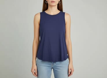 granatowa bluzka na ramiączkach: Bluzka damska, rozmiar S — 6