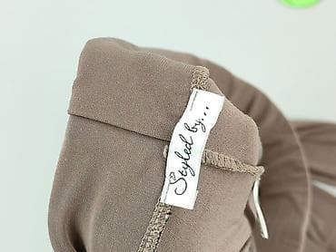 kremowe dresy: Spodnie materiałowe damskie, rozmiar M — 4