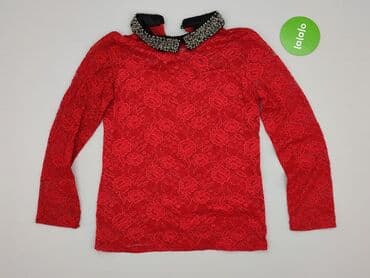 eleganckie czerwona bluzki: Women's blouse, size S — 2