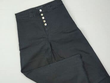 dżinsy z wysokim stanem czarne: Denim, Jeansy damskie, M — 1