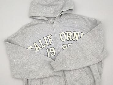 szara bluza pull and bear: Bershka, Bluza z kapturem damska, rozmiar XS — 1
