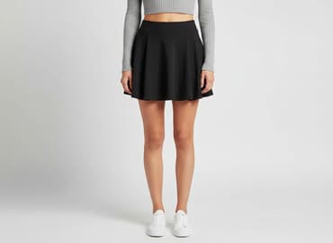 mini spódniczka czarne: H&M, Spódnica damska, rozmiar S — 6