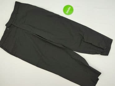 brazowe buty do czarnych spodni: Spodnie materiałowe damskie, 2XL — 2