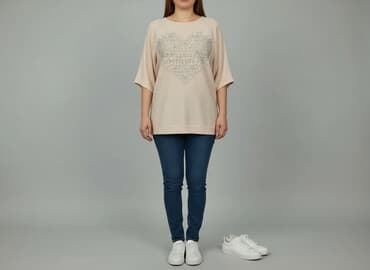 oversize bluzy: Women`s sweatshirt, size XL — 1