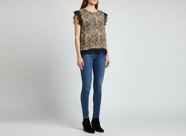 skórzana bluzki: ONLY, Bluzka damska, rozmiar L — 6