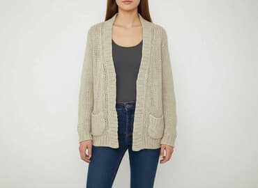 szyfonowa narzutka: TOP Trends, Kardigan damski, rozmiar L — 6