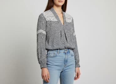 granatowa bluza: Bluzka damska, rozmiar S — 8