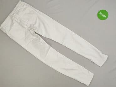 biale szerokie jeansy: Denim, Jeansy damskie, rozmiar M — 3