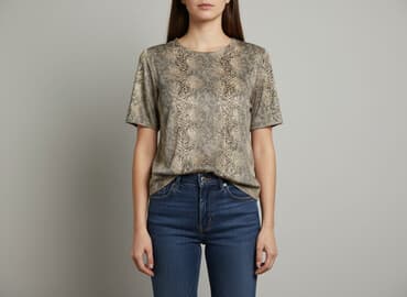 snake t shirty: Bluzka damska, rozmiar L — 6