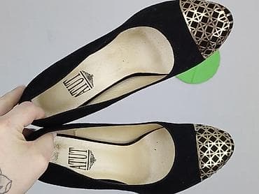 oryginalne converse: Czarne czółenka damskie ATUT na szpilce - Rozmiar: 38 (oznaczenie na — 5