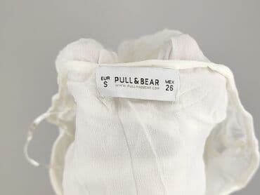biała bluza pull bear: PULL&BEAR, Bluzka damska, S — 4