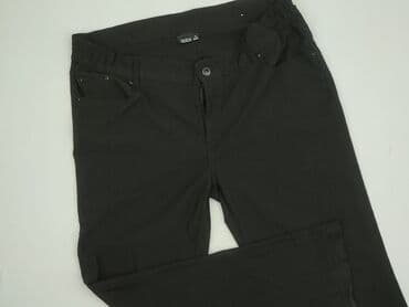 długie spodnie damskie dla wysokich: Janina, Spodnie materiałowe damskie, rozmiar XL — 1