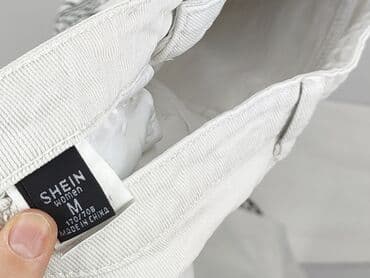 biała obcisła koszulka: Shein, Jeansy damskie, M — 5